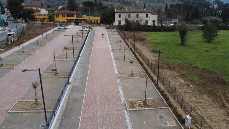 Il parcheggio il giorno dell'inaugurazione