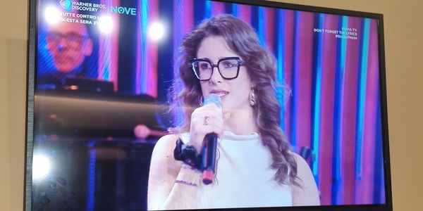 Martina Senesi in televisione a Don't Forget The Lyrics 