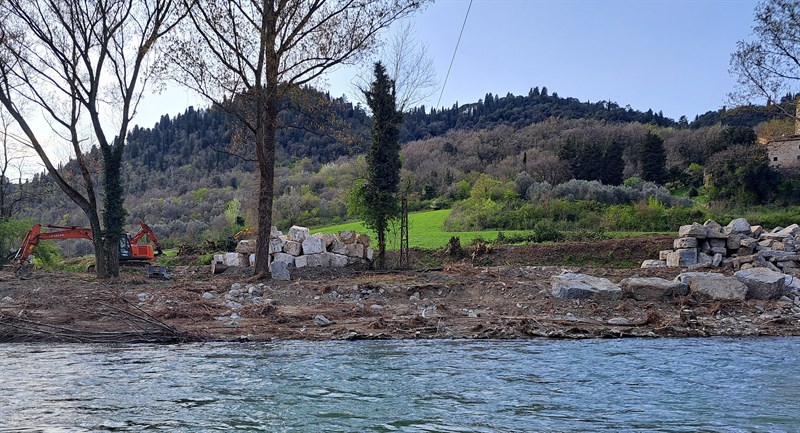 Lavori nel Comune di Pontassieve post alluvione