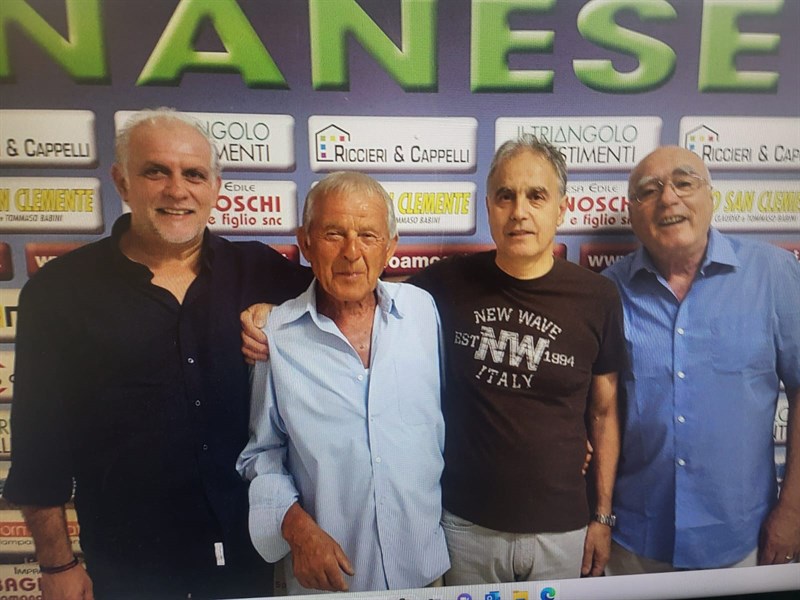 Gli ormai ex dirigenti USD Rignanese: Carlo Martini, Mauro Ricceri, Romano Bagnoschi, Fabio Bettucci