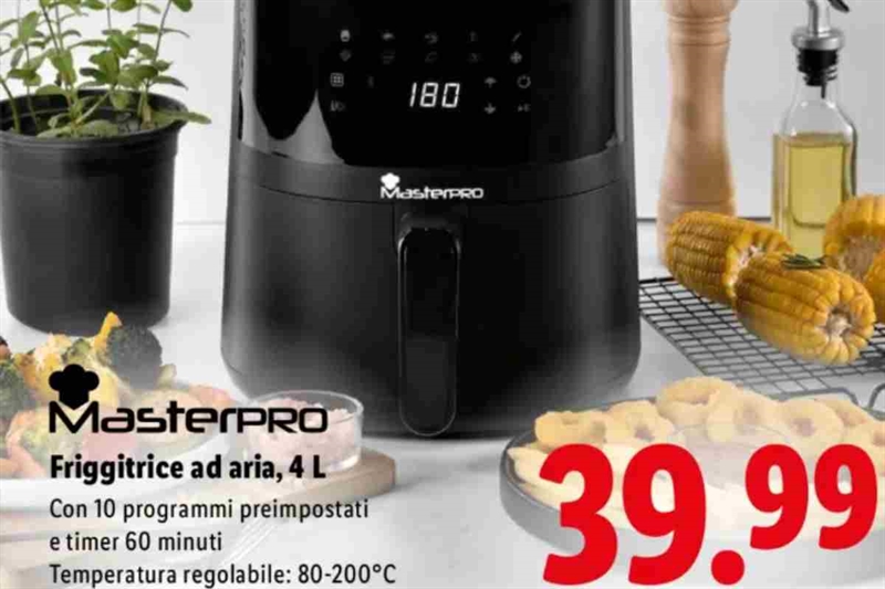 Lidl, friggitrice ad aria a meno di 40 euro