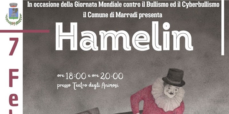 Giornata Mondiale contro il Bullismo ed il Cyberbullismo - A Marradi lo spettacolo treatrale Hamelin