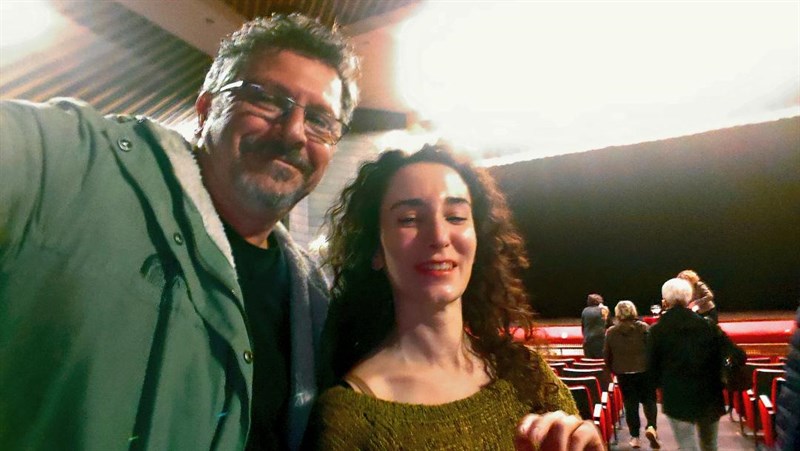 Miniati con un'attrice