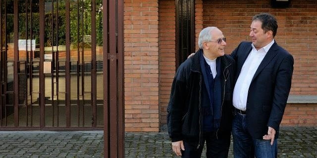 Don Luciano con Michele Pierguidi