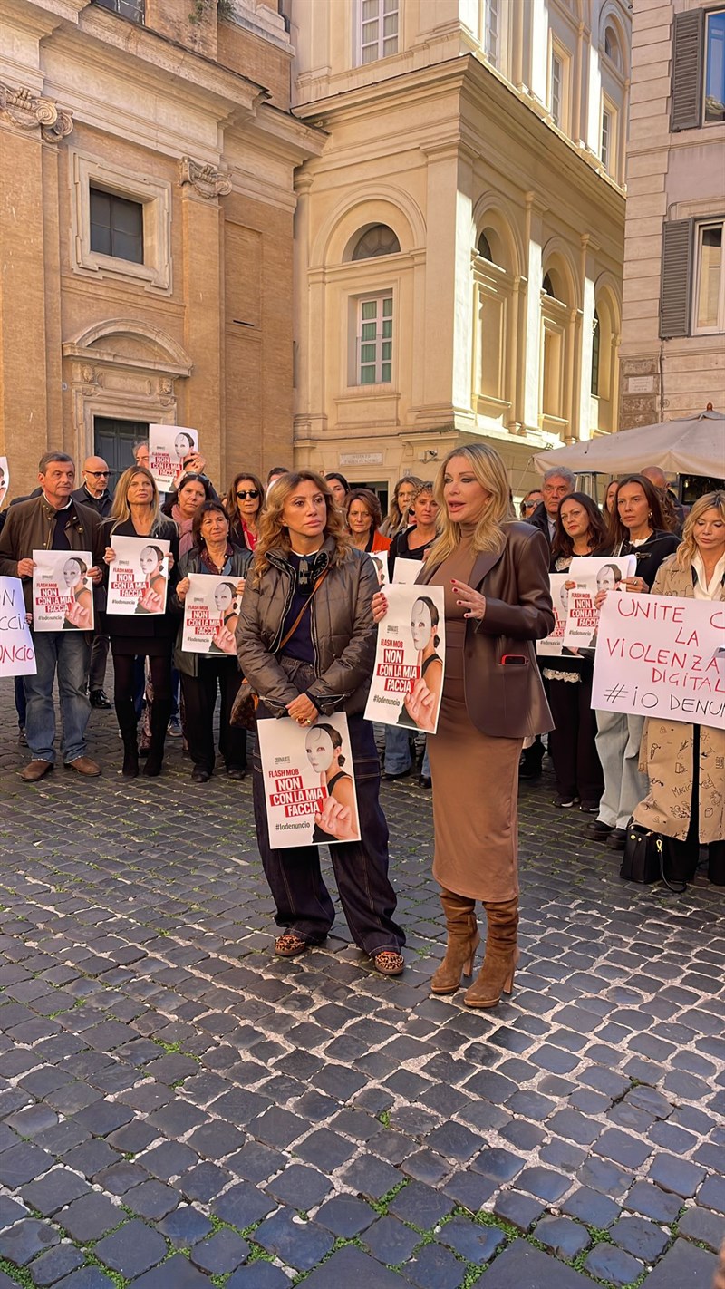 Un momento del flash mob