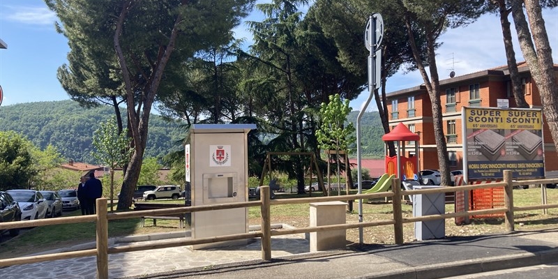 Pontassieve, aperto il nuovo fontanello in Via Sanzio