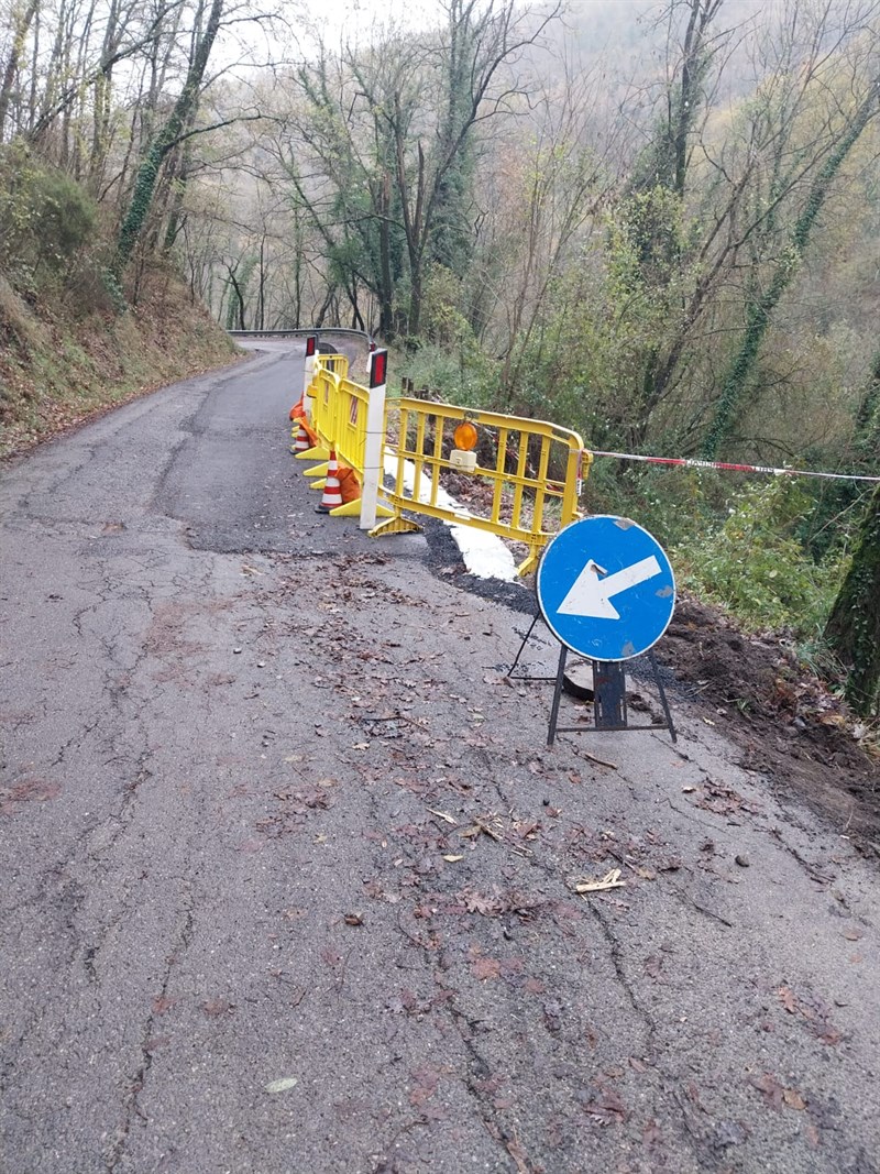 Una foto della strada