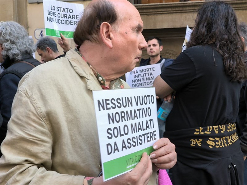 Un momento del presidio