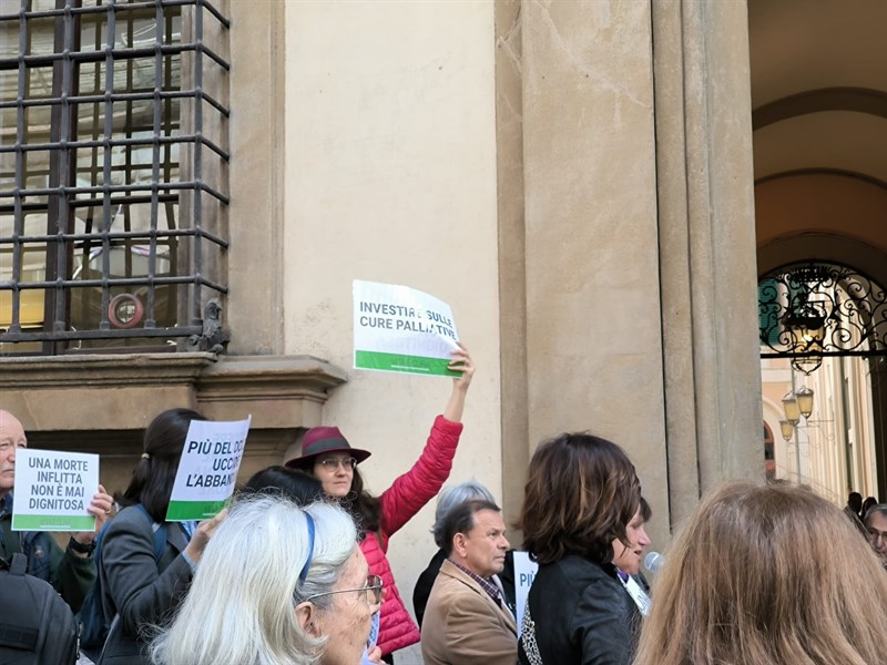 Un momento del presidio