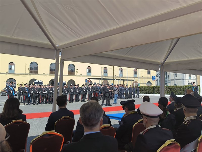 Un momento della cerimonia