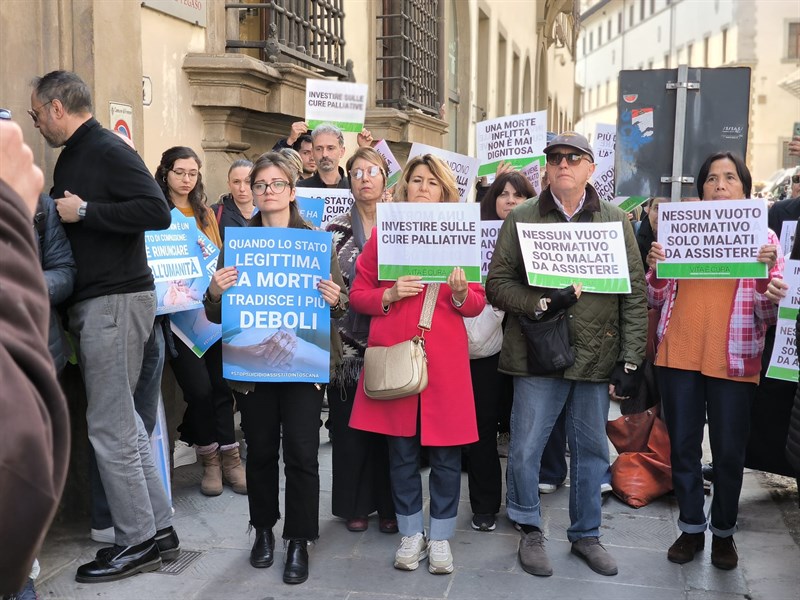 Un momento del presidio