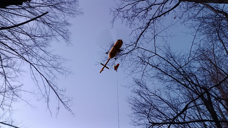Soccorso alpino in azione