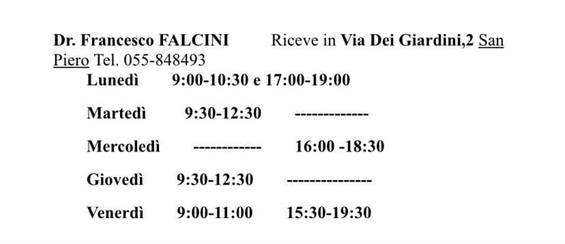 Gli orari dei medici