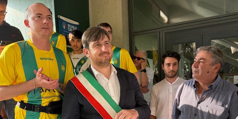 Il sindaco al campo per l'intitolazione