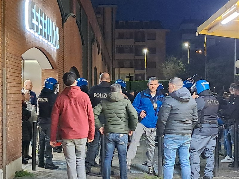 Un momento del presidio