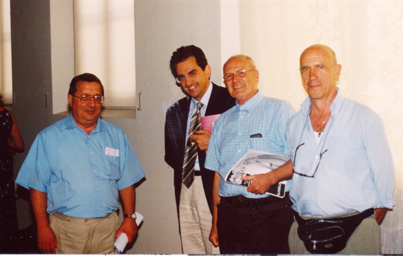 Tebaldo Lorini, in un evento culturale con il sindaco di Barberino Cocchi, lo scrittore Guasti e il pittore Pazzagli.
 