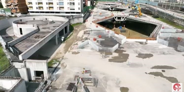 Il cantieri Tav dall'alto