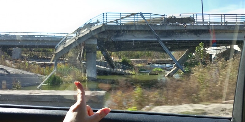 Ponte distrutto