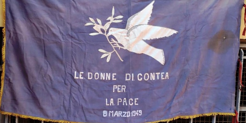 Marzo '49. La bandiera della pace delle donne di Contea