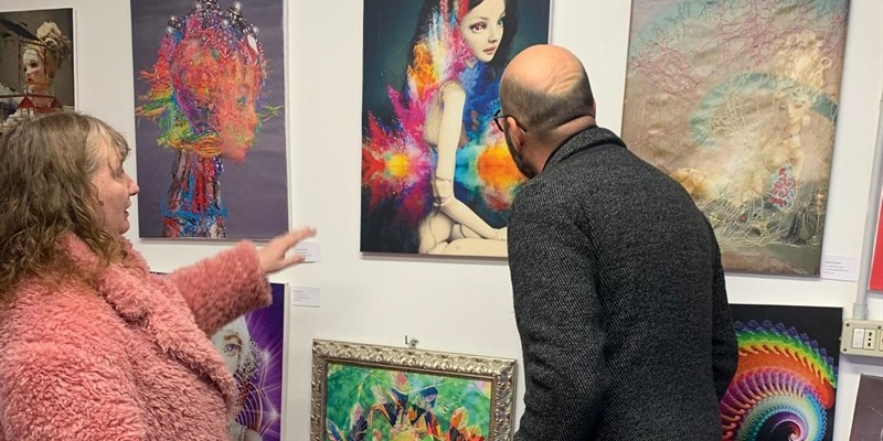 Il Sindaco di Pontassieve visita l’atelier dell’artista Emanuela Simoncini