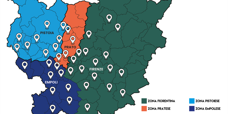 La mappa degli interventi