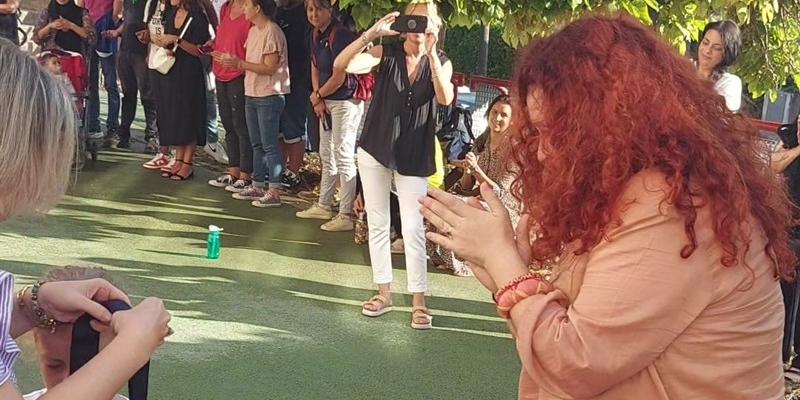 La Sindaca all'apertura delle scuole