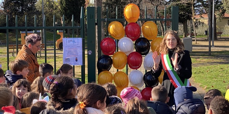 Inaugurazione con la scuola primaria di Reggello dell'Albero per la sicurezza