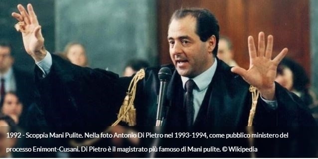 1992 - Scoppia Tangentopoli (33 anni fa)
