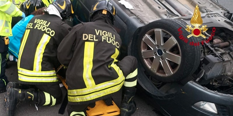 L'intervento dei Vigli del Fuoco