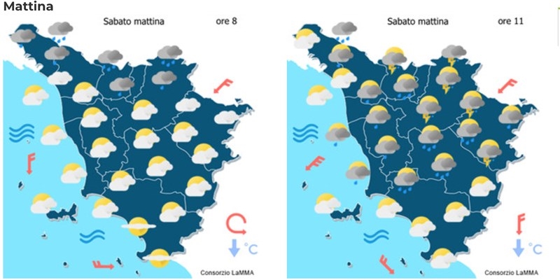 Meteo sabato