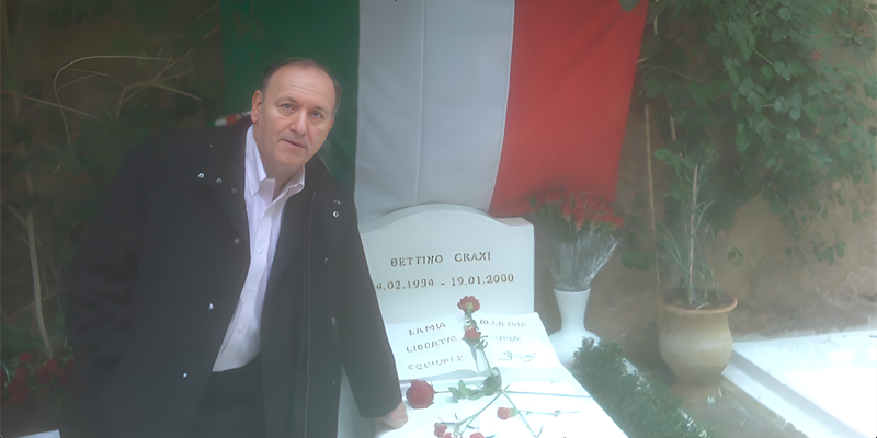 Ridolfo Ridolfi ricorda Bettino Craxi nel 23° anniversario della sua morte