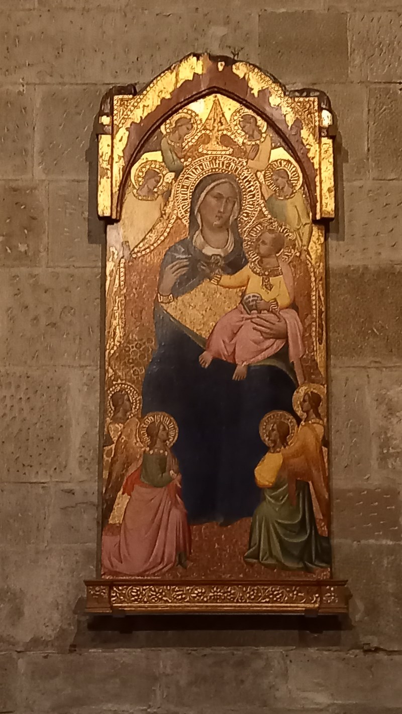 La magnifica opera d’arte trecentesca raffigurante la ”Madonna del Cardellino”