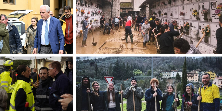 Giani e Funaro in visita