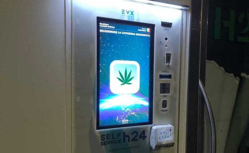 il distributore in vetrina