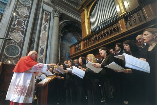 Il Maestro mugellano alla direzione della “Cappella Sistina”