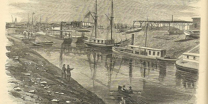 1869, inaugurato il canale di Suez. Una delle prime traversate, nel XIX secolo.