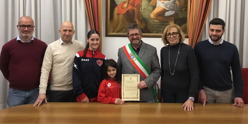 La premiazione in comune della Soms
