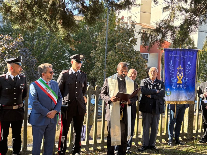 Un momento della cerimonia