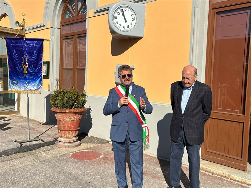 Un momento della cerimonia