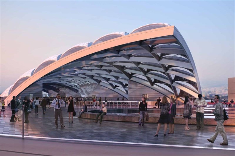 Rendering della stazione Foester