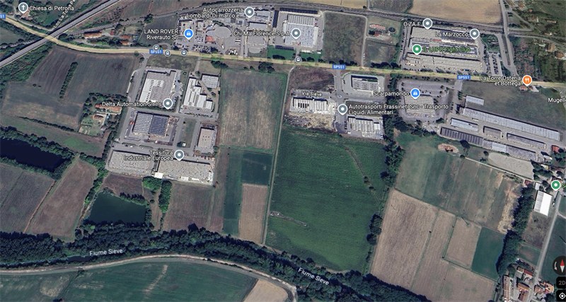 Le immagini dei vari luoghi dove si è costruito vicino al Fiume Sieve