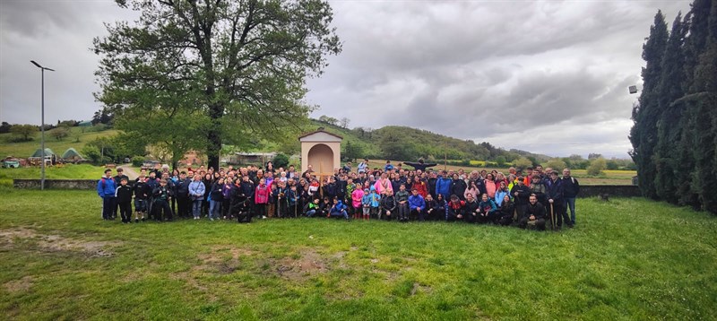 Nel pratone di Olmi prima di rientrare in Borgo San Lorenzo 