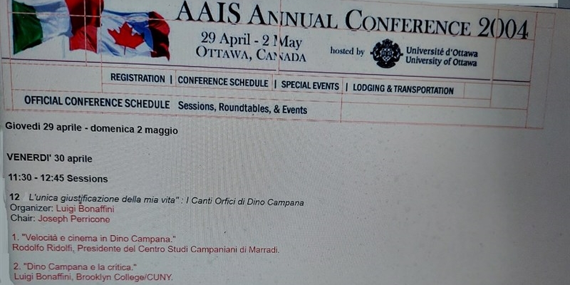 Official Conference Schedule