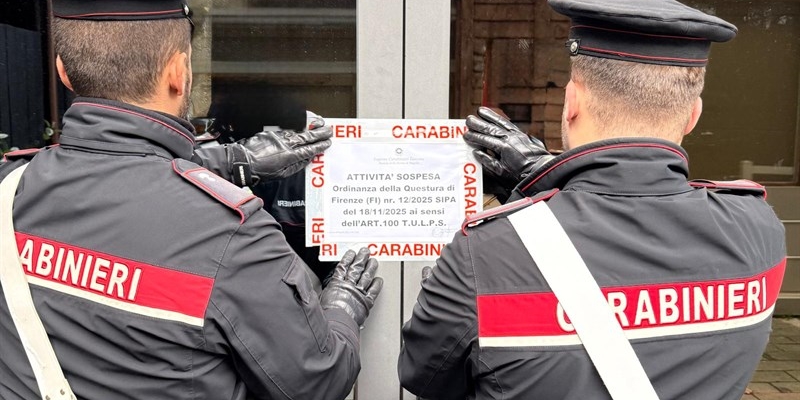 Carabinieri - Chiusura per sicurezza
