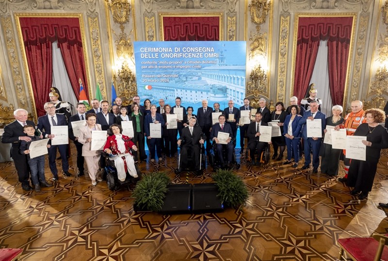Dario Cherici riceve il titolo di Commendatore dell’Ordine al merito della Repubblica Italiana