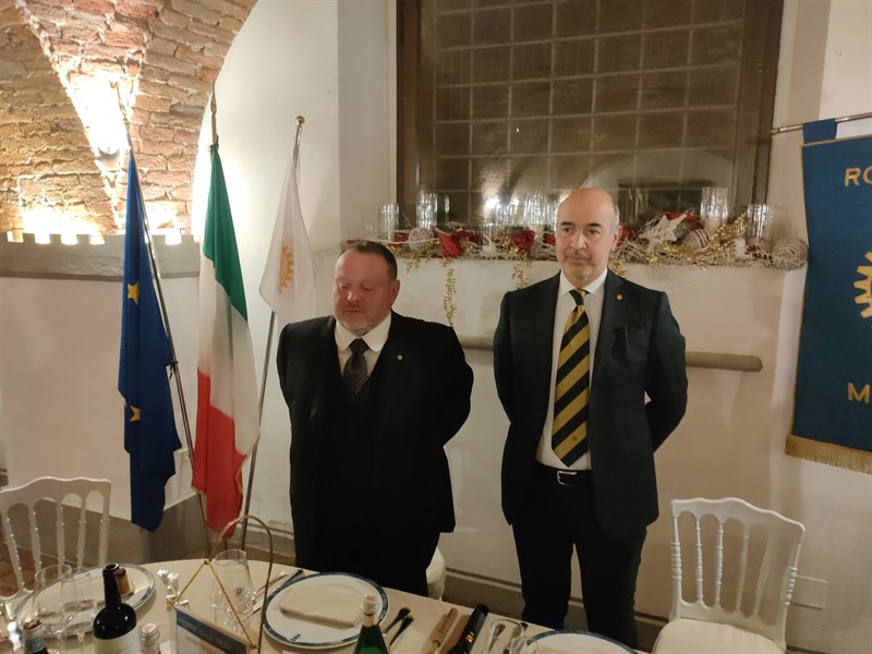 Andrea Barletti a sinistra e Pasquale Petrone, presidenti del Lions Club e del Rotary Club. 