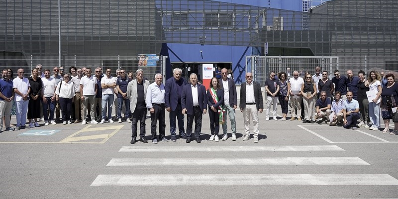 Un momento dell'inaugurazione odierna
