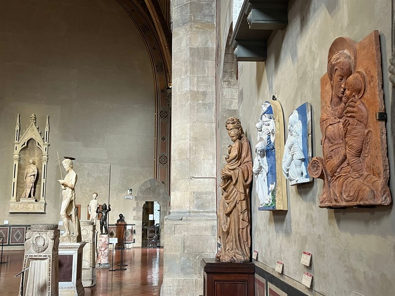 La Madonna di vie Pietrapiana all'interno del Salone di Donatello