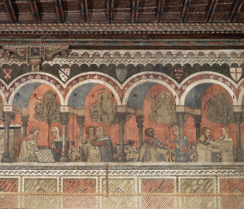 Museo di Palazzo Davanzati, Firenze - Anonimo del XIV secolo, Storie della Castellana di Vergy 