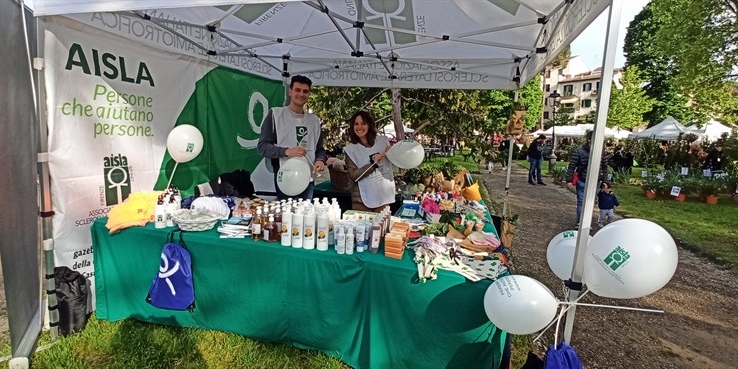 Lo stand all'Orticultura